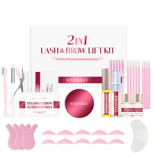 ICONSIGN 2IN1 Professional Fast Perming LASH & BROW Liftng Kit Lasting 6-8 Weeks Mascara Lifting Eyelashes Enhancer Makeup Tool