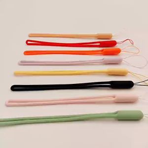 MI-C1254 Tali Gantungan Hp Silikon Pendek Universal Warna Macaron / Phone Strap Lanyard Serbaguna
