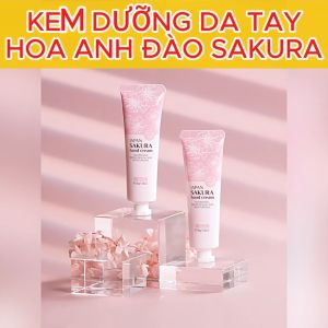 Kem Dưỡng Da Tay Chiết Xuất Hoa Anh Đào Sakura LAIKOU Tuýp 30g – Làm Da Tay Mềm Mại Nuôi Dưỡng Da Sáng Mịn Chống Lão Hóa