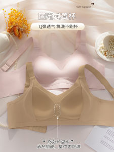 3D Seamless One-Piece Fixed Cup Intimates Female Push up and Anti-Sagging Breast Holding Wireless Thin Bra