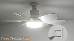 【SG Stock】 52cm Ceiling Fan With Light 40W 3Color+3Fan Speeds E27 Ceiling Fan Light With Remote Control