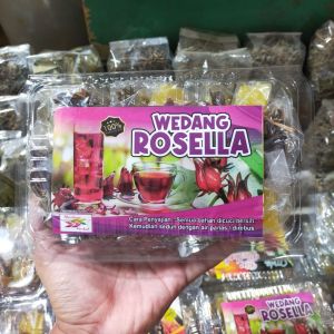 Wedang Rosella - bunga Rosella - teh bunga herbal - minuman herbal spesial - isi 10 - original Jogja