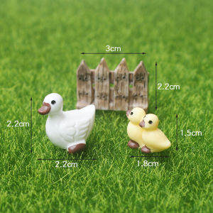 Resin Pullet Sheep Pig Duck Puppy Micro Landscape Small Ornaments Moss Fun Farm Small Animal