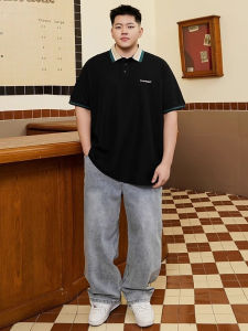 Áo Thun Polo Dáng Rộng Mùa Hè Cho Nam Cỡ Lớn Thường Ngày Không Cần Ủi Cotton 100% Thường Ngày Mùa Hè