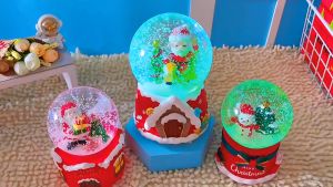 Quả cầu tuyết Ông già Noel Giáng Sinh 2023 Cầu pha lê Merry Christmas Cầu tuyết Santa Claus X-mas 2023