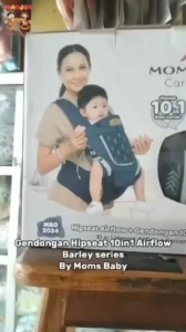 Moms Baby Gendongan Hipseat Airflow 10in1 Barley Series MBG2034