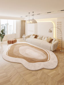 JINGZHIQIN | Imitation Cashmere Irregular Cream Styled No-wash Carpet