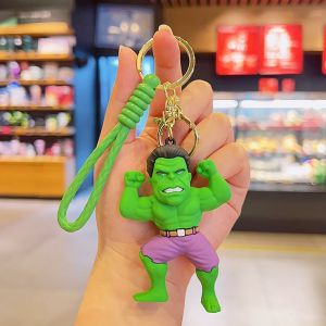 Gantungan Kunci Motor Mobil Spiderman Iron Man Keychain Superhero