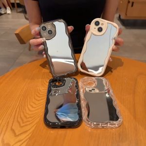 NEW MIRROR WAVY For Xiaomi Redmi A1 A2 2023 9A 9C 10 4G 10S 12 4G Mi12lite Note 8 9 10 11 11S 12 PRO M5S softcase silicone wave case dengan kaca new design trendy korean case