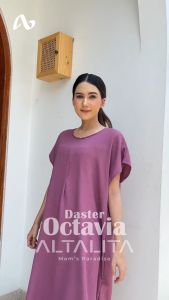 Altalita - Daster Polos Octavia Cringkle Airflow Busui Jumbo Lengan Pendek Selutut Premium