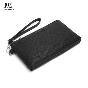 LouisWill Hand Bag Soft Hand Wallet Multi-Functional Large Capacity Handbag Zipper Wallet Retro Soft PU Long Business Purse Multi-Card Position ID Credit Cards Holders Coin Pouch
