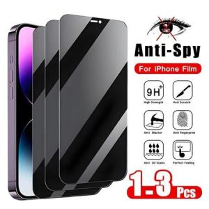 3PCS Anti-Spy Privacy Tempered Glass Compatible for IPhone 17 air 16 Pro Max 15 Pro Max 16e 14 13 12 Mini 11 Pro X XS Max XR 8 7 6 6s Plus SE 2020 SE3 2022 Full Cover Anti-Spy Peeping Tempered Glass Screen Protector