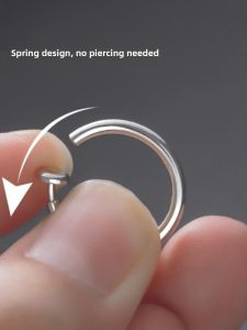 Titanium Steel Mens Pain-Free No-Piercing Earrings Minimalist Style Fashion Jewelry Ear Cuffs Fresh out Original Design