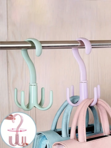 ROCO Penyangkut Almari Multipurpose Rotating Hook Wardrobe Hanger Rack Penyangkut Kabinet Cupboard Storage 多用途挂钩