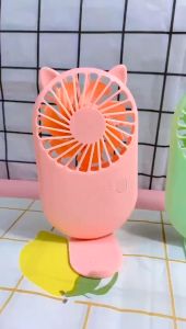 Kipas Angin Portable 2 in 1 Cute Pocket Mini Fan USB Cooling Multifungsi | Source Project