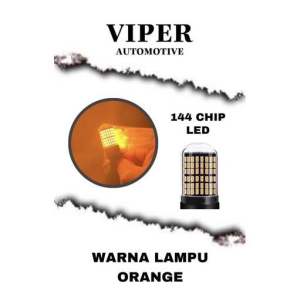 (2 pcs) LAMPU SEIN 1156 BAU15S (150) SUPER BRIGHT DAJJAL 144 CHIP LED SMD T20 Lampu Sen Lampu Tangan Led Mobil Bayonet