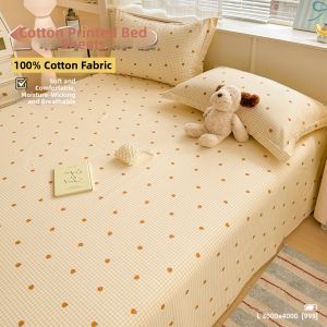 NAIYOUCHENG | Cotton Cartoon Print Bedding Set Three-piece