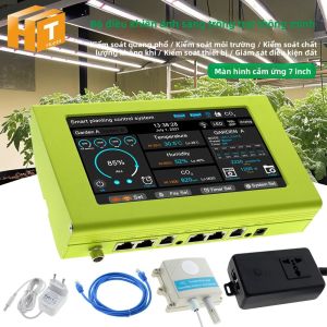 Bộ Điều Khiển Đèn Trồng Cây Thông Minh Màn Hình Cảm Ứng 7 Inch Hệ Thống Điều Khiển Thiết Bị Đầu Cuối Đèn Trồng Cây Điều Chỉnh Độ Sáng Đa Kênh 0-10V Cho Ngành Làm Vườn
