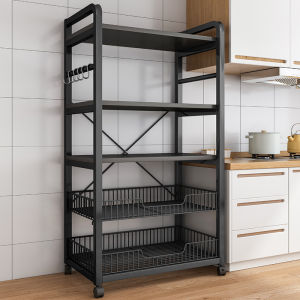 Mobile Multi-tier Kitchen Storage Rack