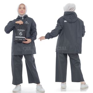 Termurah  Jas Hujan Dewasa Setelan Pria Wanita Dewasa Tebal Anti Air