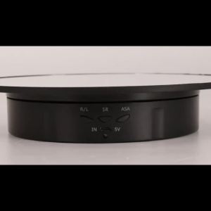 360° Electric Rotating Product Display Turntable 200mm 3 Speeds Photography Rotating Display Stand For Video Shooting