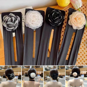 Luckin Mart Bow Hair pin Fashion Ponytail Hair Tie Hair Ribbon Korean Hair Accessories For Woman