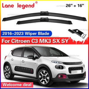 Front Wiper Blades For Citroen C3 MK3 SX SY 2016 - 2023 Windshield Windscreen Car Accessories 2017 2018 2019 2020 2021 2022
