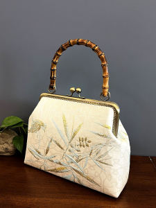 Túi Xách Tay Thủ Công Túi Xách Nữ Túi Xách Thường Ngày Túi Xách Dự Tiệc Túi Xách Vải Cotton Họa Tiết Hoa Túi Xách Đeo Chéo