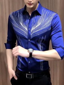 Áo sơ mi nam dài tay chất mềm mịn sang chảnh năng động cho phái mạnh - T33