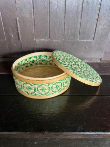 กล่อง ชะลอม ใส่ของขวัญ ใส่ขนม ใส่อาหาร ศาลยกดอกพิกุล 10 นิ้ว