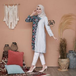 Atasan Tunik Wanita Batik Outfit Terbaru Dianara