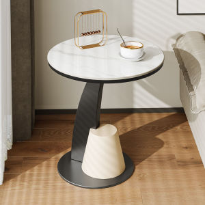 MINGZUO | Modern Minimalist Side Table Quartz Stone
