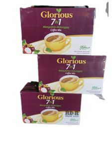 7 in 1 Coffee Mix with Stevia extract power (20 sachets) Non Acidic With Mangosteen and Malunggay Extract