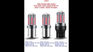 Đèn led phanh T20 tích hợp chức năng stop F5 cho Honda Civic Gen 8 (2006 - 2011) Honda Civic 2006 - 2011