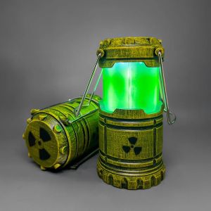 Mini Simulation Nuclear Reactor Lantern Gift Handheld Camping Light Halloween Gift Night Lamp Home Decor Ornaments