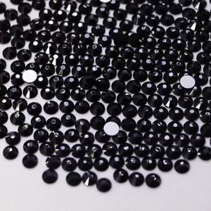 SS3-SS60 Black AAAAA Glass Non Hotfix Rhinestone Glitter Crystal Flatback Stone Nail Art Rhinestone DIY Decoration Accessories