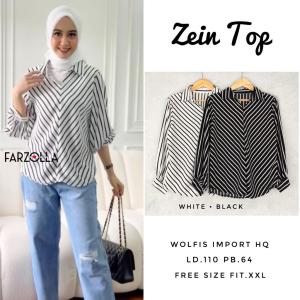 Zein Top Baju Wanita Wolfis Import Fit to XXL LD 110 cm