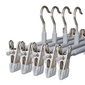 Stainless Steel Multi-Function Pants Hanger with Hook Home Use Seamless Clothing Storage Organizer Special Purpose Coat Rack