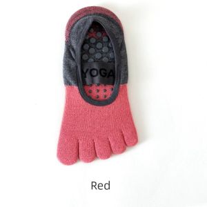 Yogasock Yoga Toe Socks Lace-up Toe Socks Ankle Socks Non Slip Split Toe Sweat-Absorbent Womens Cotton Sports Room Socks