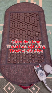 Thảm đá nóng 50x150cm Graphene giảm đau xương khớp toàn thân thoát vị đĩa đệm thoái hoá cột sống