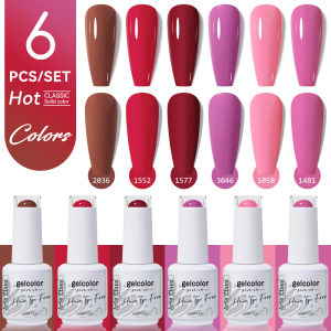 Arte Clavo 6Pcs/Set Gel Nail Polish Set 15ml Hema Tpo Free Semi Permanent For Manicure Varnish Soak Off UV LED Nail Art Gel Kits