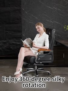 SOFTHOME Massage Office Chair Computer Chair Comfortable Lazy Lounge Chair Lift Boss Chair+Support Footstool