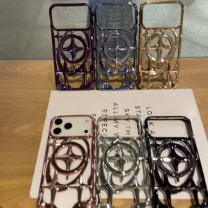 For Magsafe Magnetic Solid Color Plating Hollow Heat Dissipation Phone Case For iPhone 17 Pro Max 17 Air 15 12 13 14 16 Pro Max
