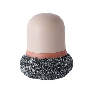 Short Handle Pot Brush Steel Ball / Nanofiber Cleaning Ball 带手柄刷锅球 不伤锅 钢丝球 纳米纤维清洁球 不掉丝家用厨房洗碗刷子