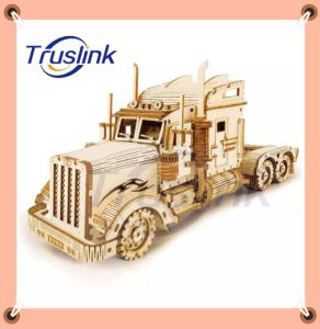 【SG Seller】Truslink Toy 286 Pcs CPC Certificated Robotime Heavy Truck Car Assembly Toy Wooden Mechanical 3D Puzzle for Adults Kids
