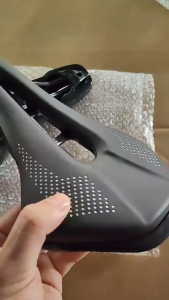 Bicycle Steel bow Saddle Road MTB Bike Seat Pu Leather Riding Saddle
