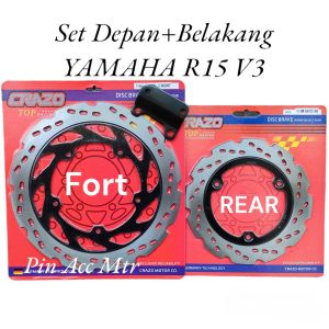 Disc Cakram Set Depan Belakang UK Disc 295mm+Breket Pnp R15 V2 V3 V4 Vixion R MT 15 XABRE XSR 155 free breket