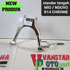 standar tengah MIO LAMA MIO SMILE MIO SPORTY NOUVO warna CHROME