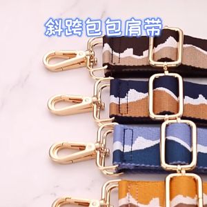 Ethnic Bag Strap Sling Replacement Pink Rainbow Lace for Bag 3.8cm Wide Strap for Bag Durable Handle Straps Bag Accessories Adjustable