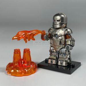 Third-party Assembly Building Blocks Toy Iron Man Mk1 Effect Flame Heavy Armor Assembly Toy for Children And Teenagers